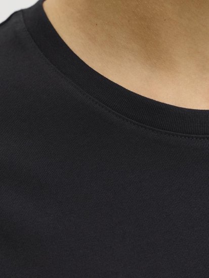 Jack & Jones Dover Denim O-Neck T-Shirt Black - Koszulki - T-shirty meskie Duże Rozmiary - 2XL-14XL