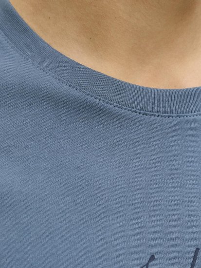 Jack & Jones Dover Denim O-Neck T-Shirt Grey - Koszulki - T-shirty meskie Duże Rozmiary - 2XL-14XL