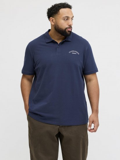 Jack & Jones College Logo Short Sleeve Polo Shirt Blue - Koszulki polo - Koszulki Polo 2XL-8XL