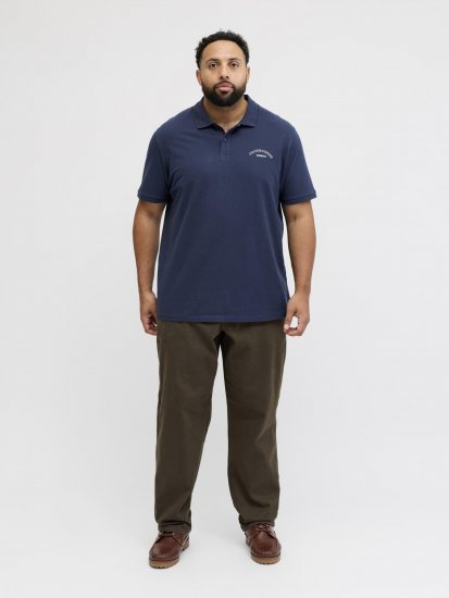 Jack & Jones College Logo Short Sleeve Polo Shirt Blue - Koszulki polo - Koszulki Polo 2XL-8XL