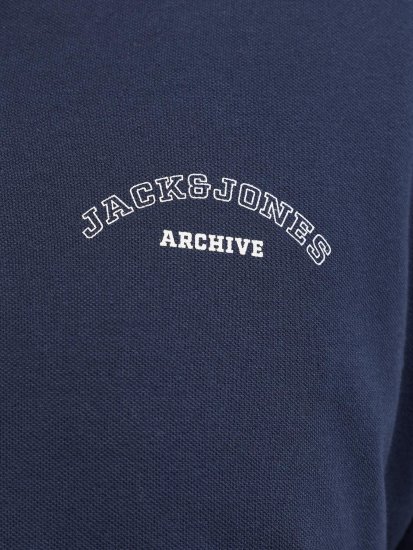 Jack & Jones College Logo Short Sleeve Polo Shirt Blue - Koszulki polo - Koszulki Polo 2XL-8XL