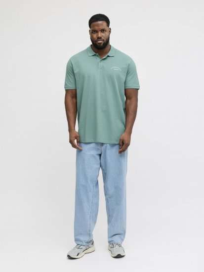 Jack & Jones College Logo Short Sleeve Polo Turquoise - Koszulki polo - Koszulki Polo 2XL-8XL