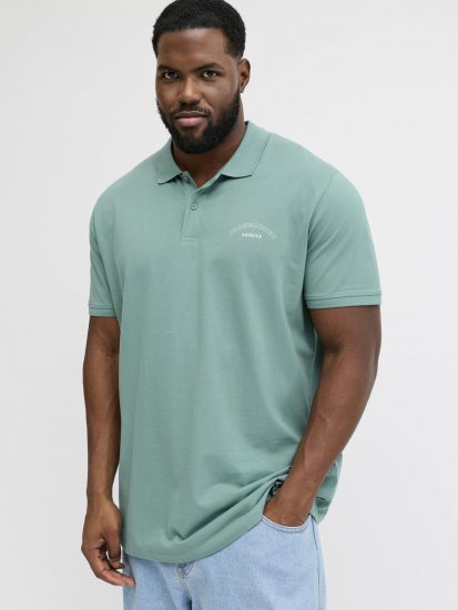 Jack & Jones College Logo Short Sleeve Polo Turquoise - Koszulki polo - Koszulki Polo 2XL-8XL