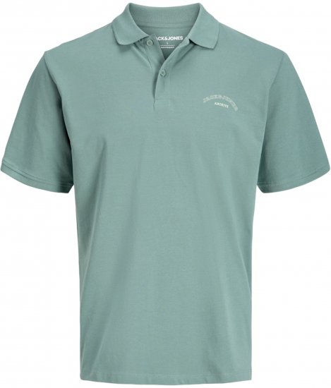 Jack & Jones College Logo Short Sleeve Polo Turquoise - Koszulki polo - Koszulki Polo 2XL-8XL