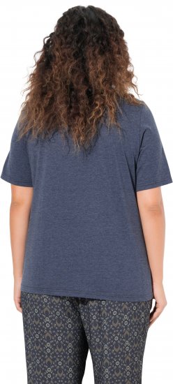 Ulla Popken Peacock Short Sleeve Graphic Tee - Koszulki z nadrukiem dla kobiet - 