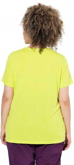 Ulla Popken Wild Antibacterial Short Sleeve Tee Lime - T-shirty - 