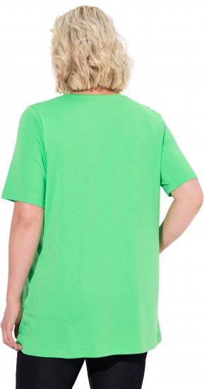 Ulla Popken Essential Front Pleat Tee Mint Green - T-shirty - 