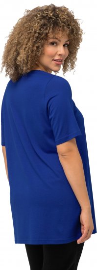 Ulla Popken Essential Front Pleat Tee Cobalt Blue - T-shirty - 