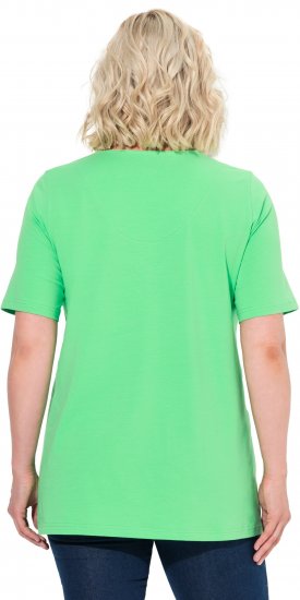 Ulla Popken Essential Notch Neck Stretch Tee Mint Green - T-shirty - 