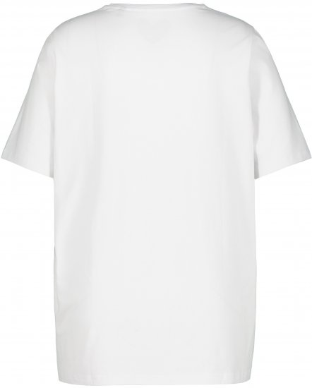 Ulla Popken Essential Round Neck Stretch Tee Snow White - T-shirty - 
