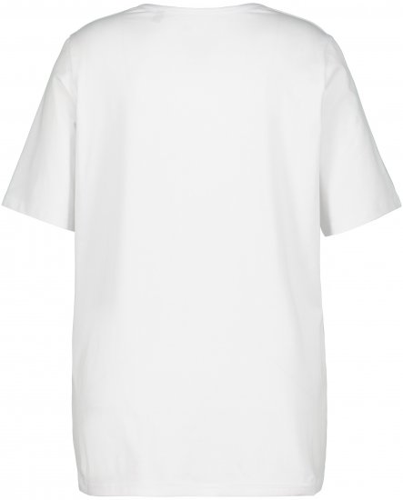 Ulla Popken Essential Square Neck Stretch Tee Snow White - T-shirty - 