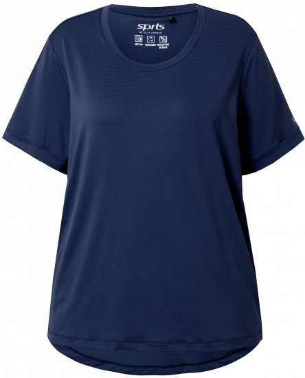 Ulla Popken UPF 50 Quick Drying Tee Navy - T-shirty - 