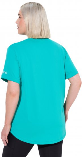 Ulla Popken UPF 50 Quick Drying Tee Turquoise - T-shirty - 