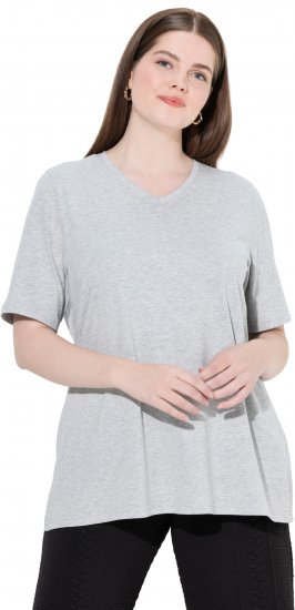 Ulla Popken Eco Cotton Basic T-Shirt 2-Pack Grey/Pink - T-shirty - 
