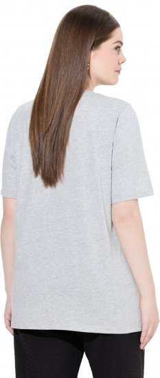 Ulla Popken Eco Cotton Basic T-Shirt 2-Pack Grey/Pink - T-shirty - 