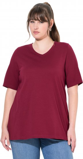 Ulla Popken Eco Cotton Basic T-Shirt 2-Pack Red/Navy - T-shirty - 