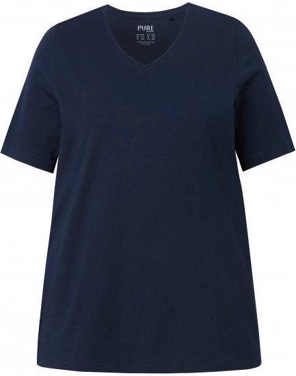 Ulla Popken Eco Cotton Basic T-Shirt 2-Pack Red/Navy - T-shirty - 