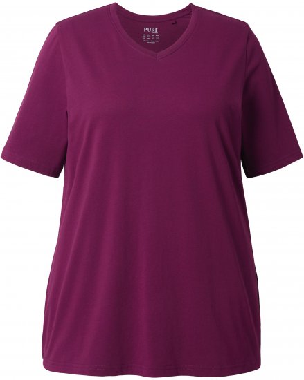 Ulla Popken Eco Cotton Basic T-Shirt 2-Pack Black/Red - T-shirty - 