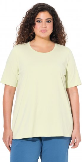 Ulla Popken Essential Round Neck Stretch Tee Pistachio - T-shirty - 