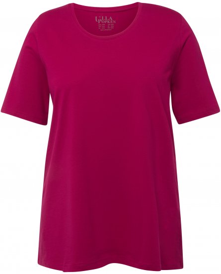 Ulla Popken Essential Round Neck Stretch Tee Magnolia Red - T-shirty - 