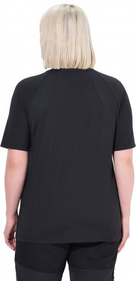Ulla Popken Quick-Drying Short Sleeve T-Shirt Black - T-shirty - 