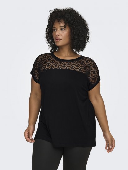 Only Carmakoma Flake Top Black - Topy - 