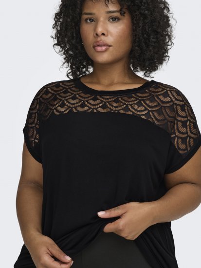 Only Carmakoma Flake Top Black - Topy - 