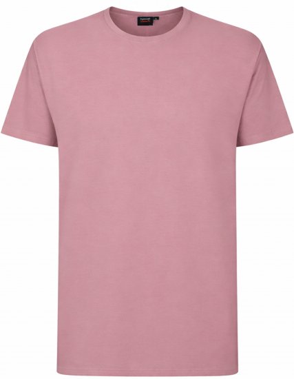 Espionage T015 Plain T-Shirt Pink - Koszulki - T-shirty meskie Duże Rozmiary - 2XL-14XL