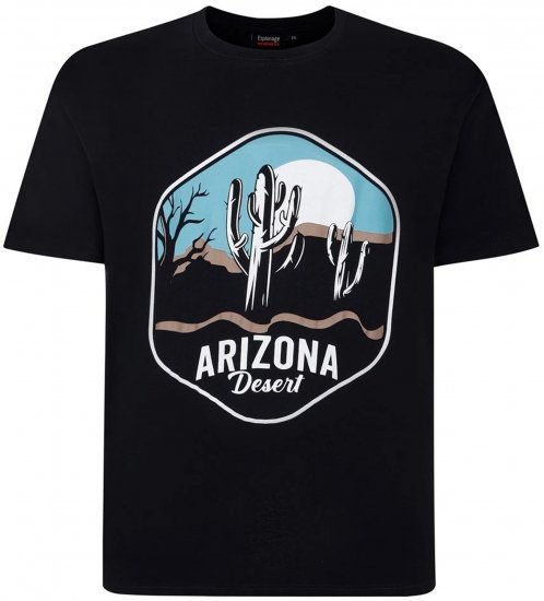 Espionage T421 Arizona T-Shirt Black - Koszulki - T-shirty meskie Duże Rozmiary - 2XL-14XL
