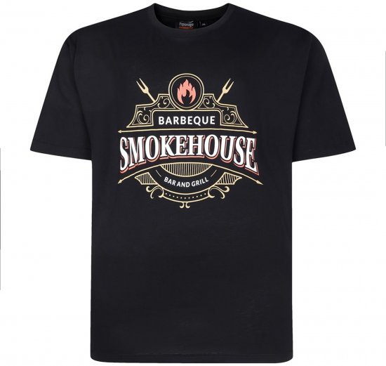 Espionage T437 Smokehouse Printed T-Shirt Black - Koszulki z nadrukiem - Koszulki z nadrukiem - 2XL-8XL