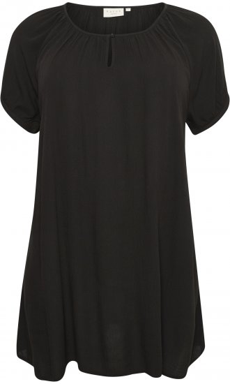 Kaffe Curve Ami Krótki rękaw Tunika Głęboka czerń - T-shirty - 