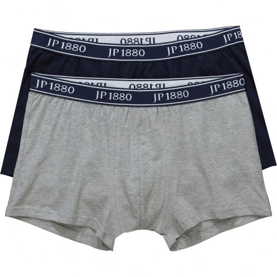 JP1880 Boxershorts Flexnamic 2-Pack Navy/Grey - Bielizna & stroje kąpielowe - Bielizna & Stroje kąpielowe 2XL-8XL