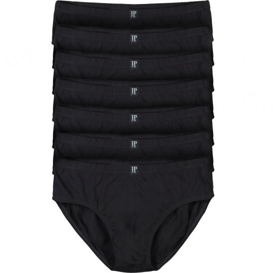 JP1880 Briefs OEKO-TEX 7-Pack Black - Bielizna & stroje kąpielowe - Bielizna & Stroje kąpielowe 2XL-8XL