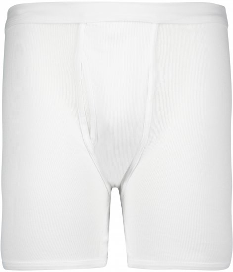 Adamo Prestige Boxershorts Double Ribbed White - Bielizna & stroje kąpielowe - Bielizna & Stroje kąpielowe 2XL-8XL