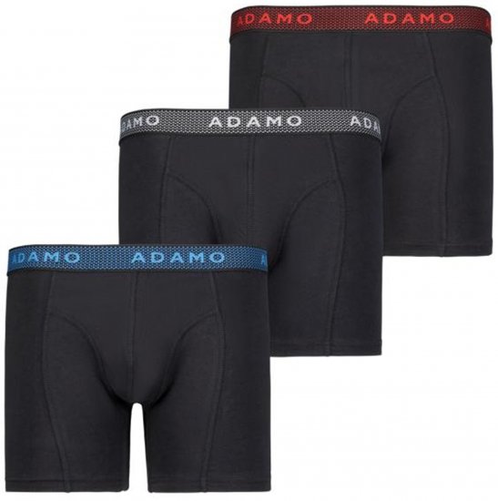 Adamo Jerry Maxi Boxers 703 Black 3-pack - Bielizna & stroje kąpielowe - Bielizna & Stroje kąpielowe 2XL-8XL