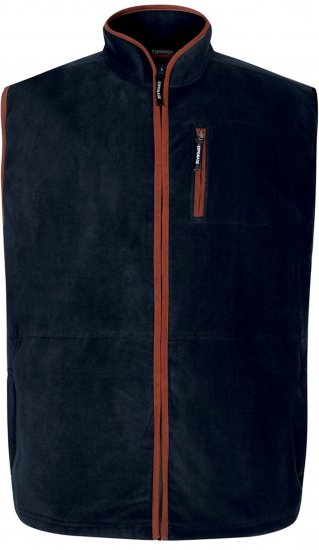 Espionage FL047 Microfleece Gilet Navy - Kamizelki - Kamizelki w dużych rozmiarach