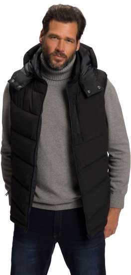 JP1880 Quilted Gilet DownTouch Padding Black - Kurtki Męskie Duże Rozmiary - Kurtki Duże rozmiary 2XL-8XL