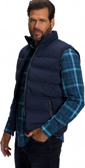 JP1880 Quilted Gilet Stand-up Collar Navy - Kurtki Męskie Duże Rozmiary - Kurtki Duże rozmiary 2XL-8XL