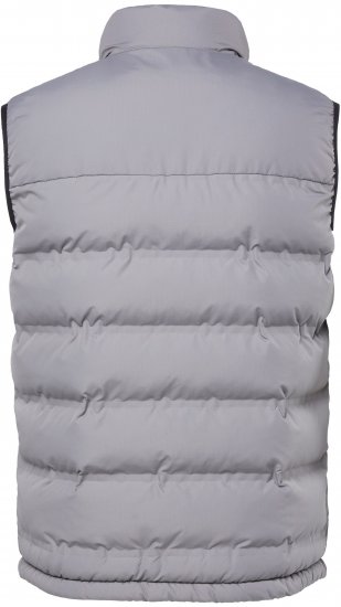 JP1880 Quilted Vest Outdoor Stand-up Collar Grey - Kurtki Męskie Duże Rozmiary - Kurtki Duże rozmiary 2XL-8XL