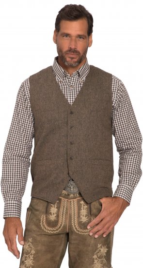 JP1880 Vest Tweed Wool Blend Traditional Light Brown - Ubrania wizytowe - Ubrania świąteczne i wizytowe – Świętuj stylowo i wygodnie