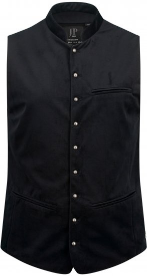 JP1880 Velvet Vest Traditional Black - Ubrania wizytowe - Ubrania świąteczne i wizytowe – Świętuj stylowo i wygodnie