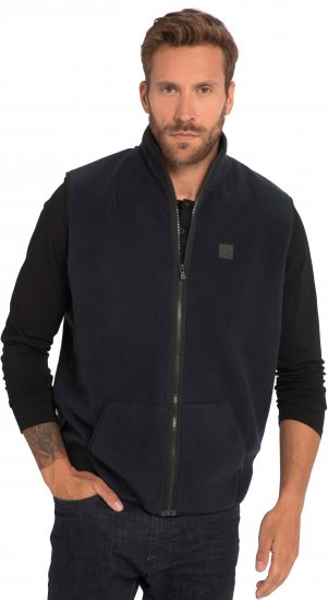 JP1880 Fleece Gilet Stomach Fit Navy - Kurtki Męskie Duże Rozmiary - Kurtki Duże rozmiary 2XL-8XL