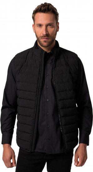 JP1880 Quilted Gilet Stand-Up Collar Black - Kurtki Męskie Duże Rozmiary - Kurtki Duże rozmiary 2XL-8XL