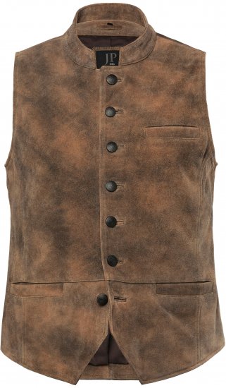JP1880 Vest Traditional Cowhide Brown - Ubrania wizytowe - Ubrania świąteczne i wizytowe – Świętuj stylowo i wygodnie