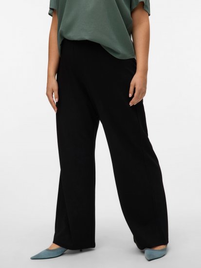 Vero Moda Berlin Zamira Wide Leg Pants Black - Spodnie - 