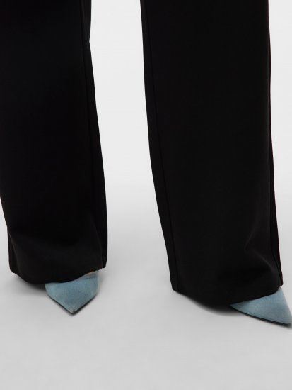 Vero Moda Berlin Zamira Wide Leg Pants Black - Spodnie - 
