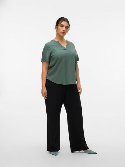 Vero Moda Berlin Zamira Wide Leg Pants Black - Spodnie - 