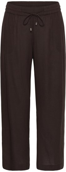 Kaffe Curve Mille Wide Pants Coffee Brown - Spodnie materiałowe - 