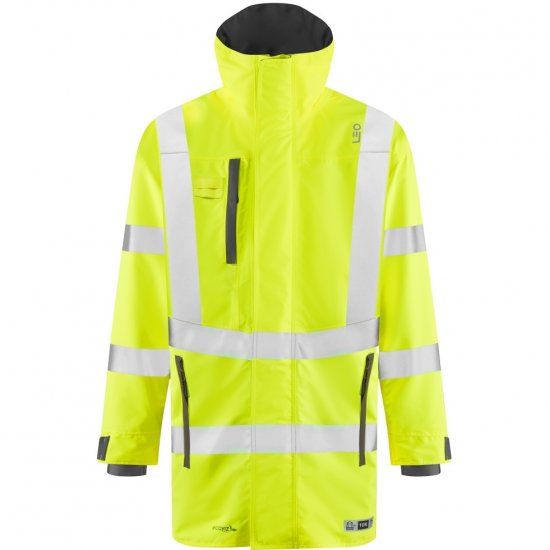 Leo Eastleigh Ecoviz 10K Performance Breathable Anorak Hi-Vis Yellow - Odzież robocza - Odzież robocza 3XL-6XL