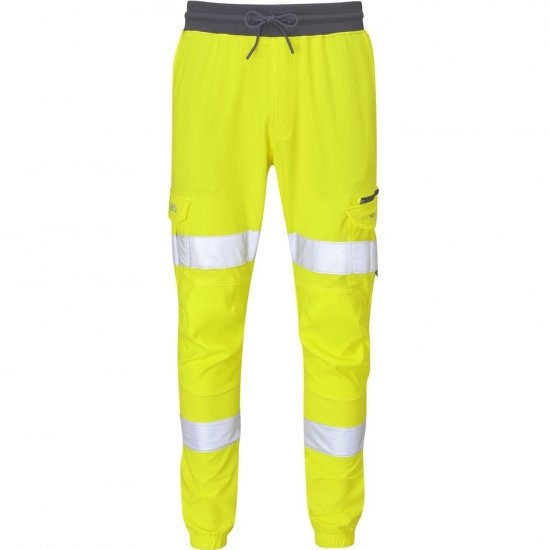 Leo Hawkridge Ecoviz High Performance 4X Stretch Trouser Hi-Vis Yellow - Odzież robocza - Odzież robocza 3XL-6XL